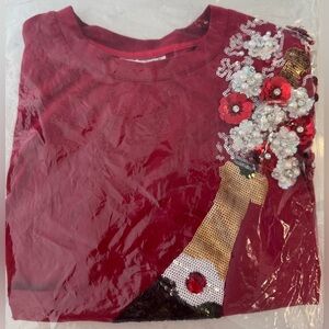 Queen of Sparkles - Popping Champagne Tee